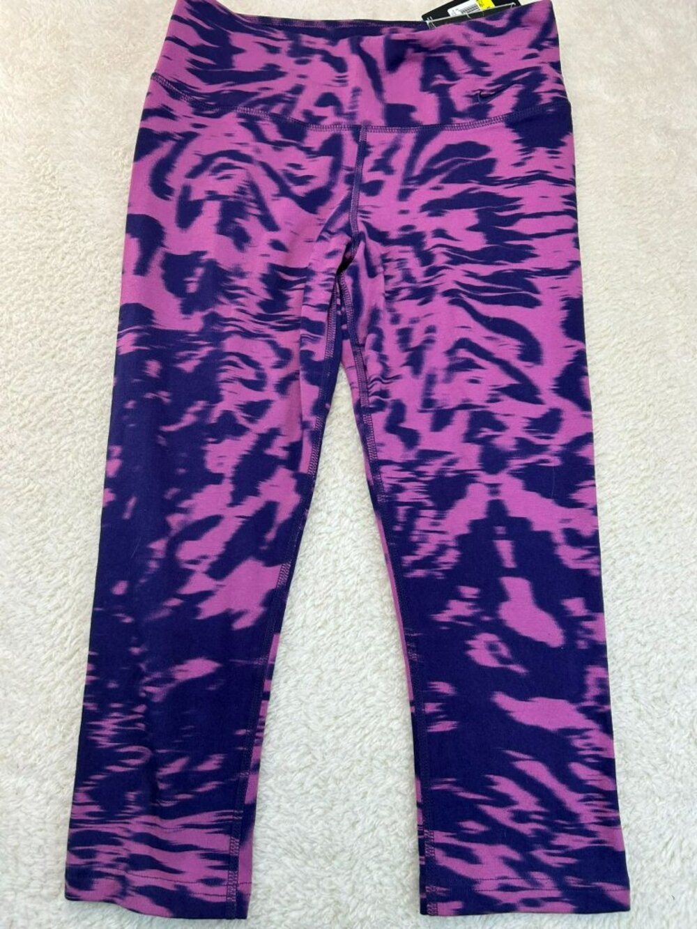 Nike Womens Legend Training Leggings Dri-Fit Purple & Pink Tie-Dye Size S - Picture 3 of 5